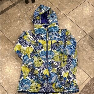 The North Face Colorful Ski Patterned Hooded Jacket